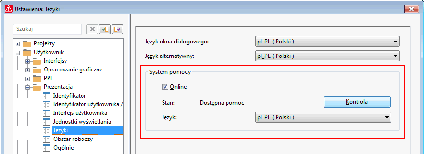 Nowy system pomocy Eplan - ustawienia