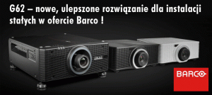 Projektory G62 – nowe, ulepszone rozwiązanie dla instalacji stałych w ofercie Barco